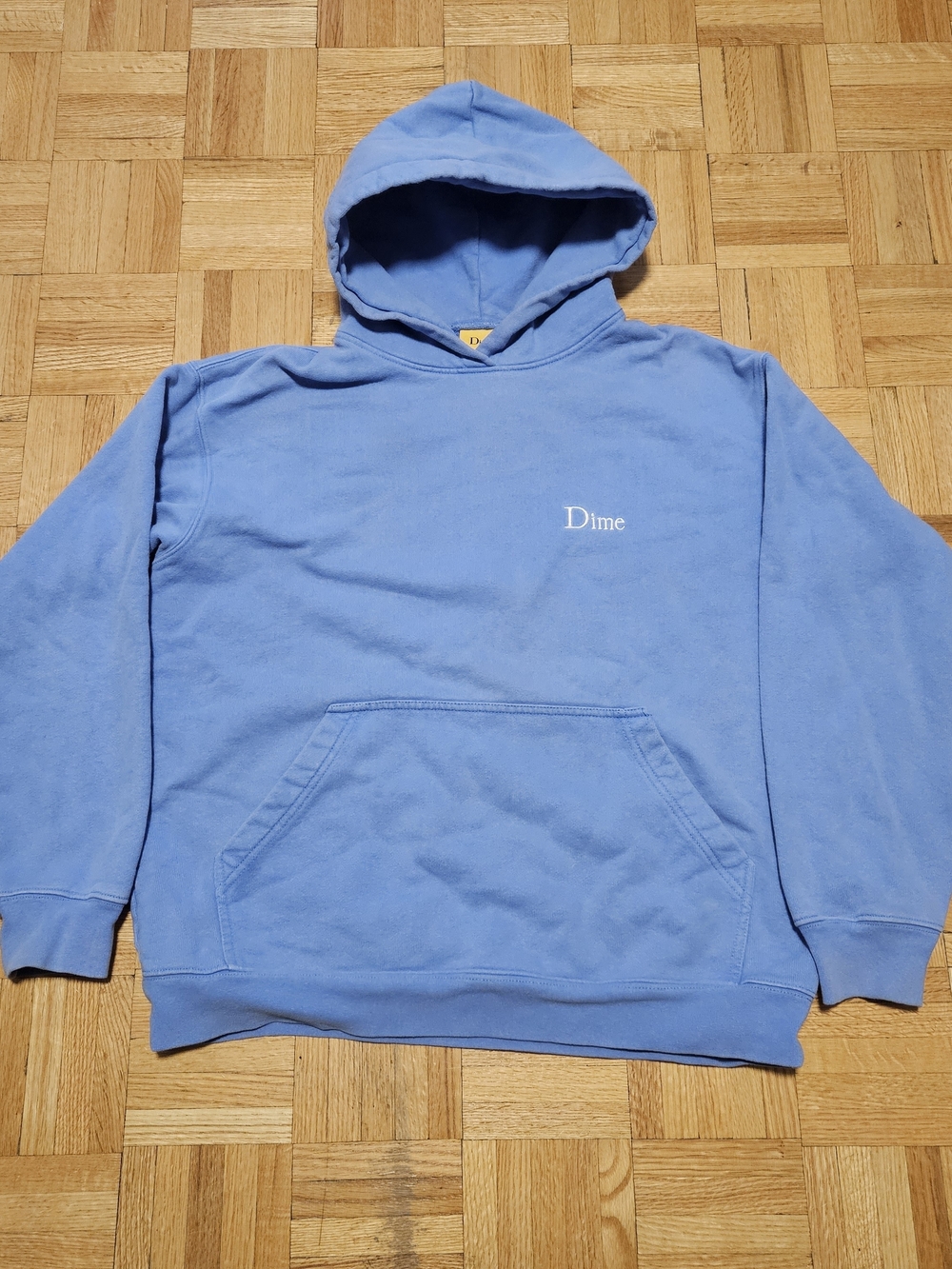 Dime Men's Light Blue Pullover Hoodie